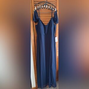 Birdy Grey Navy Chiffon Dress